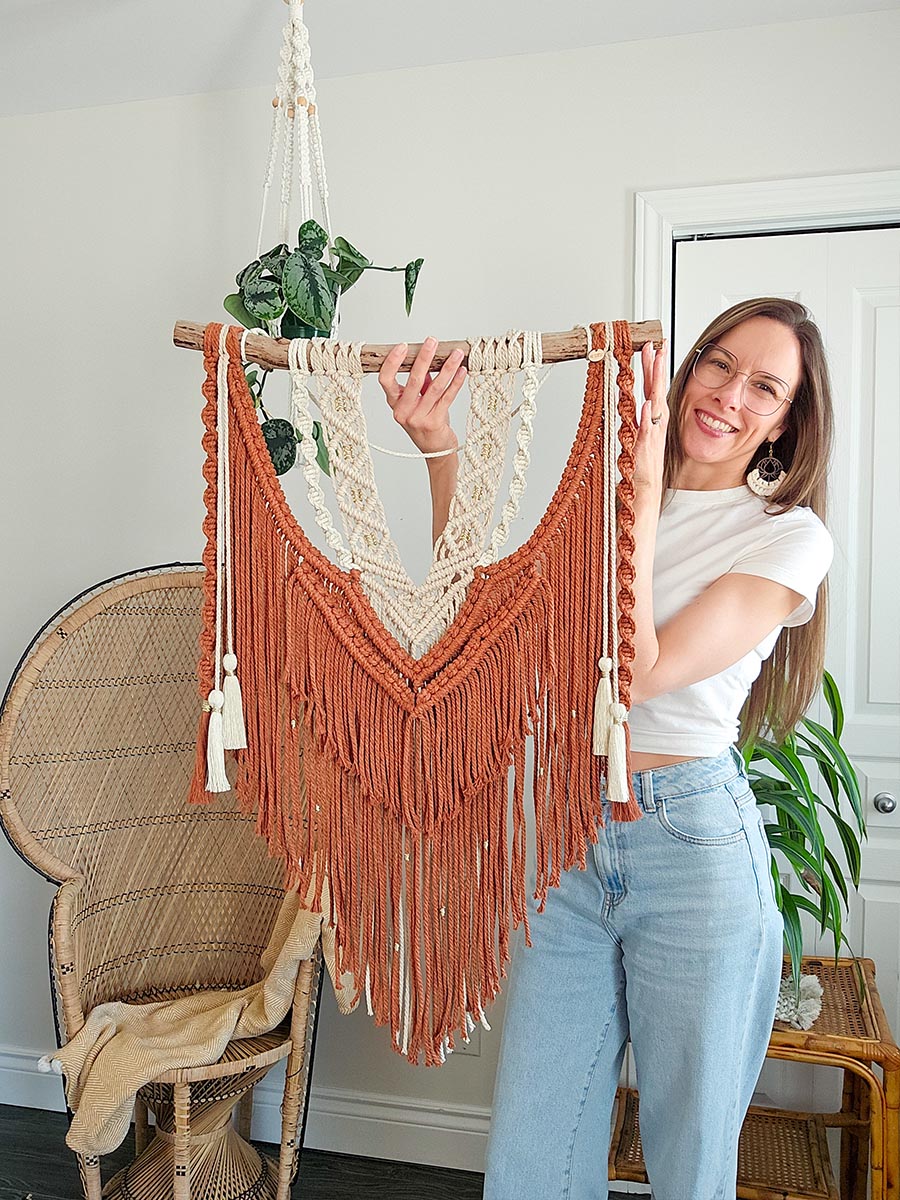 Macramé mural Iria