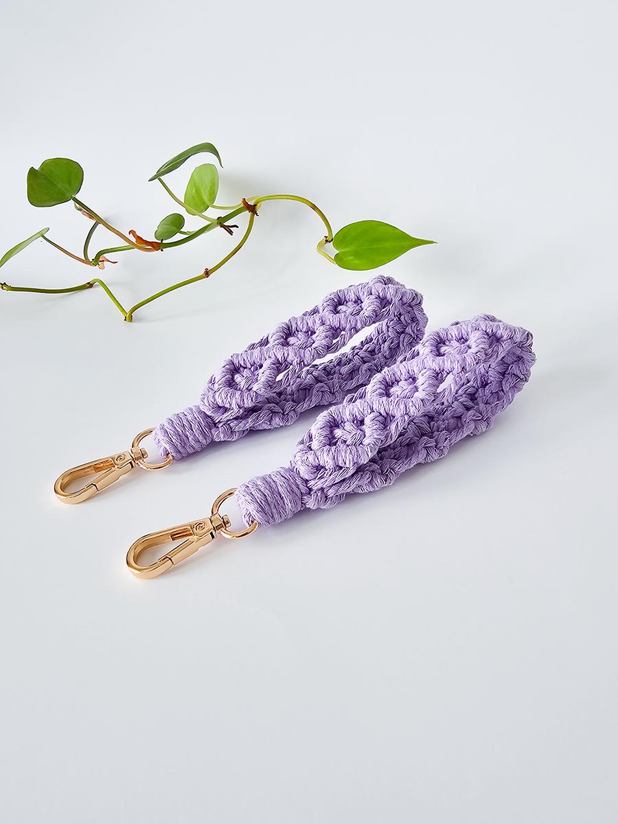 Porte-clés de poignet - modèle losange