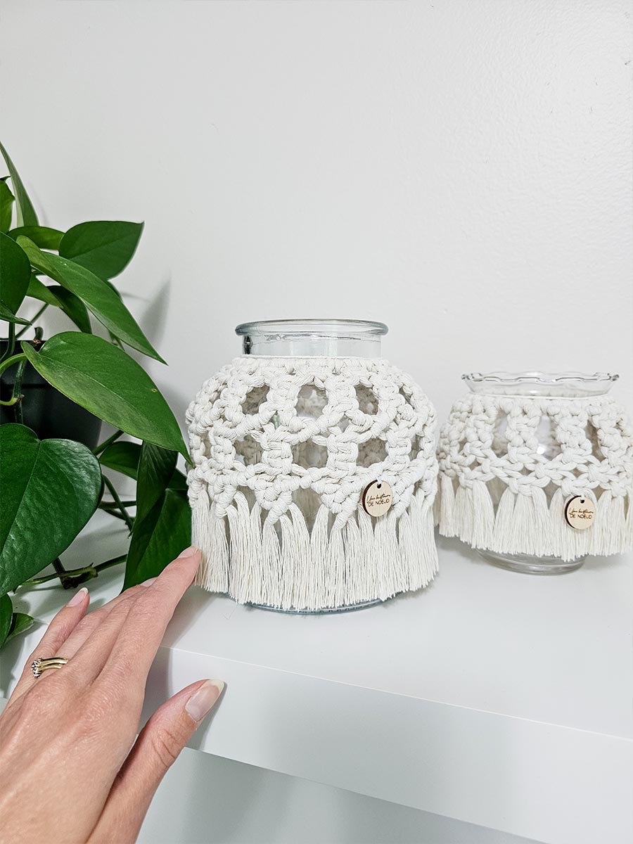 Vase en macramé Mya