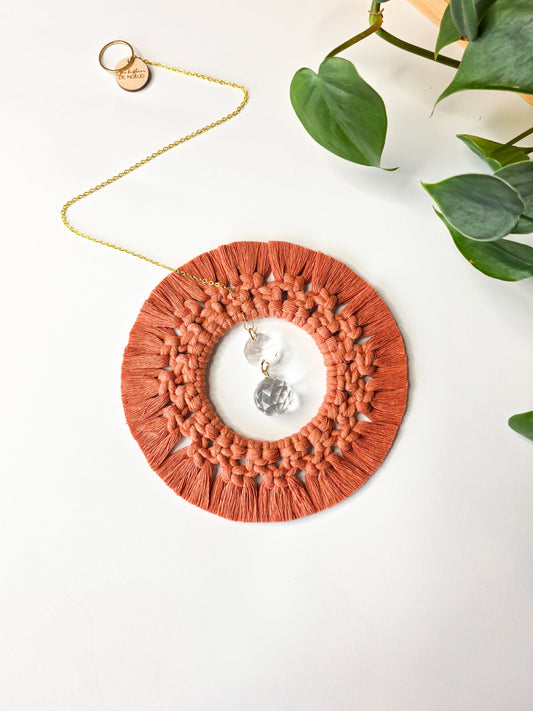Aura Sun Catcher – Bohemian Macrame, Mustard Color
