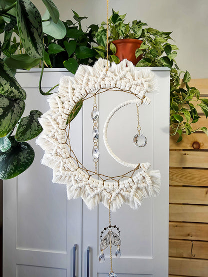 Capteur de soleil Celestia – Macramé bohème couleur naturel