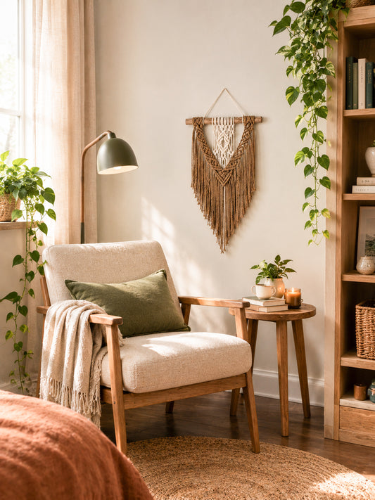 Macramé mural Alma