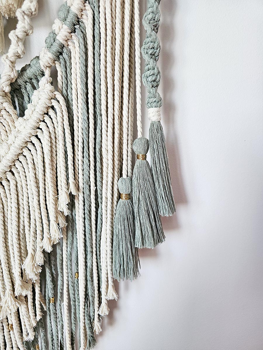 Macramé mural Amaïa