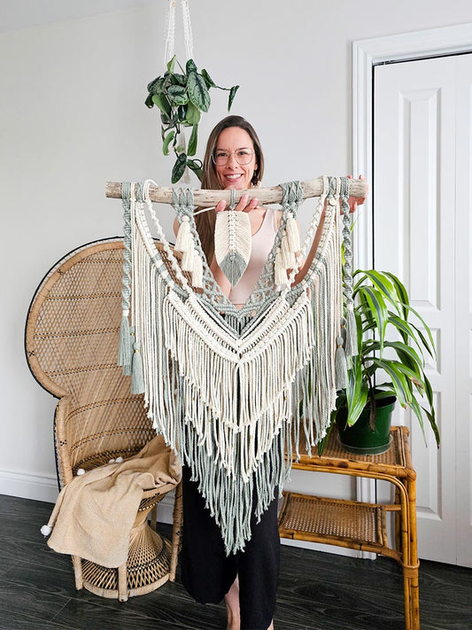 Macramé mural Amaïa