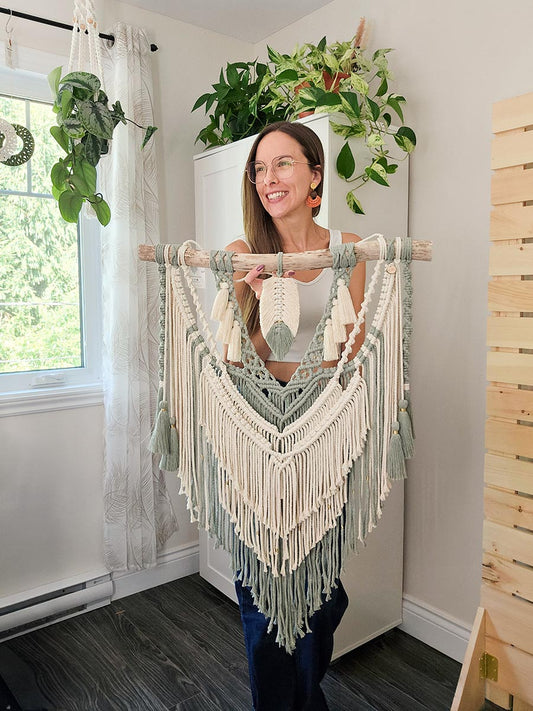 Macramé mural Amaïa