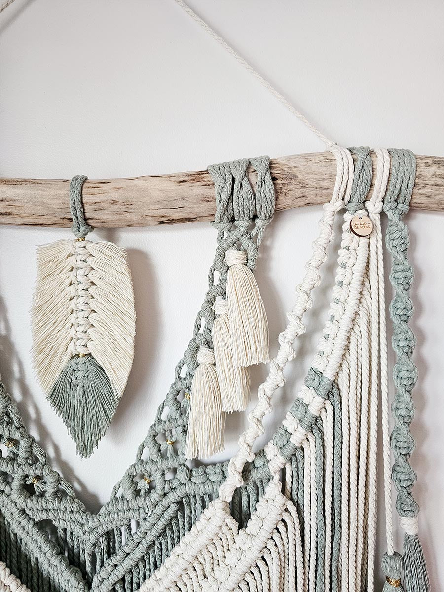 Macramé mural Amaïa