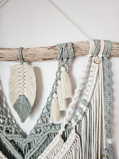 Macramé mural Amaïa
