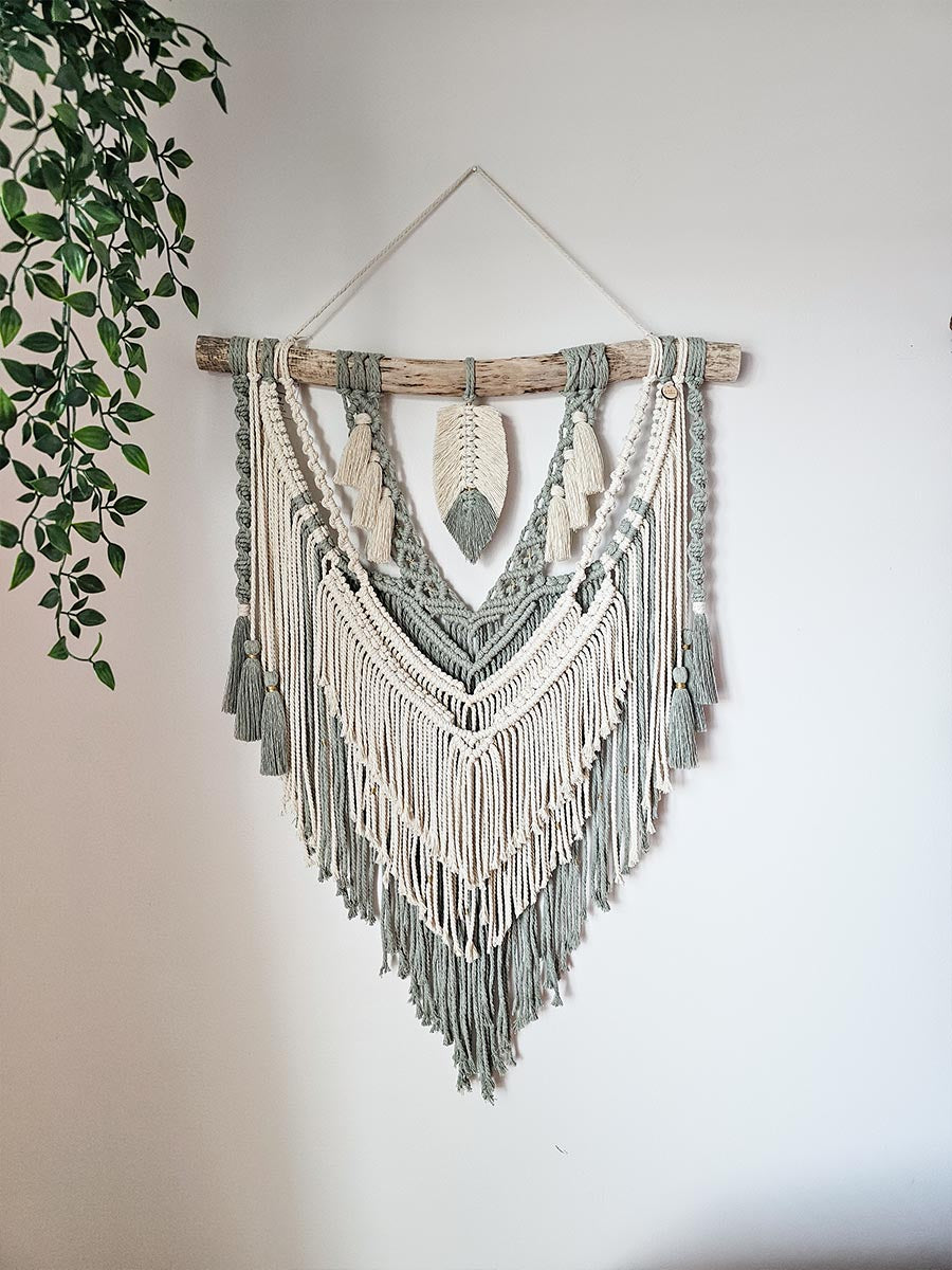 Macramé mural Amaïa