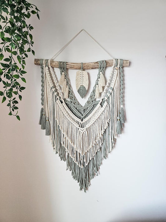 Macramé mural Amaïa