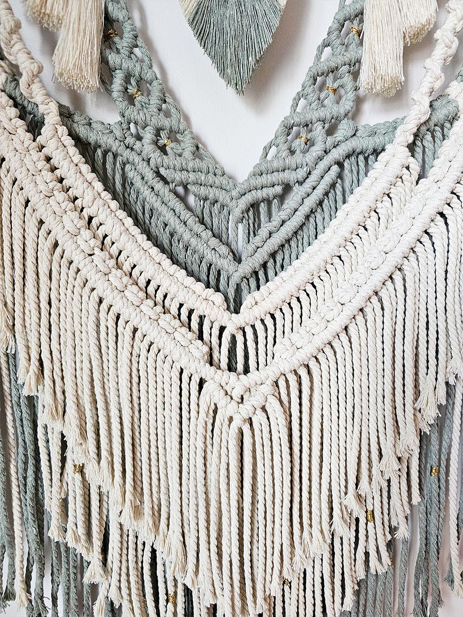 Macramé mural Amaïa