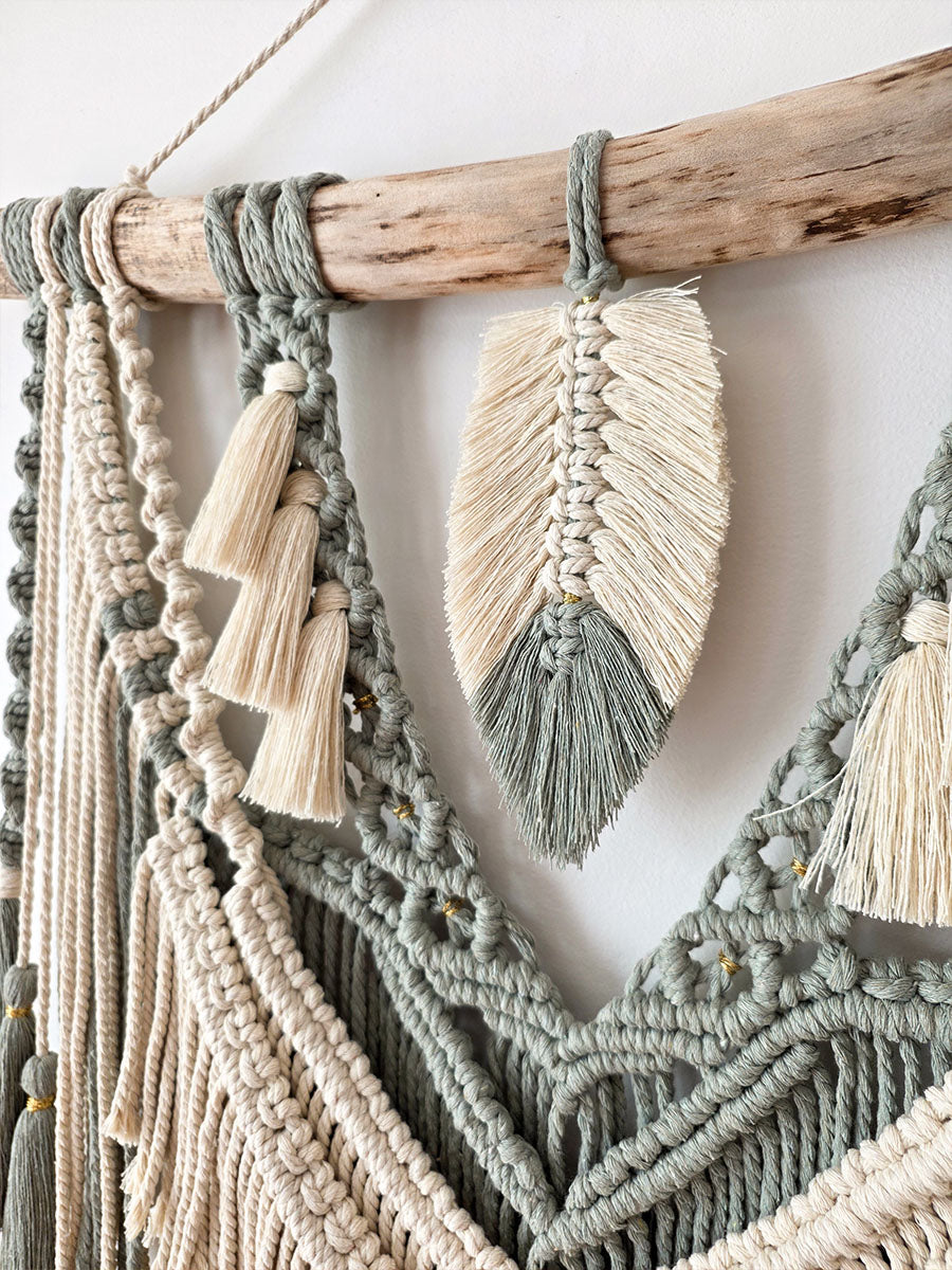 Macramé mural Amaïa