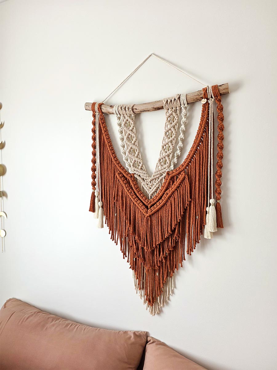 Macramé mural Iria