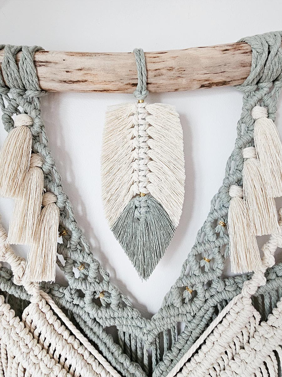 Macramé mural Amaïa