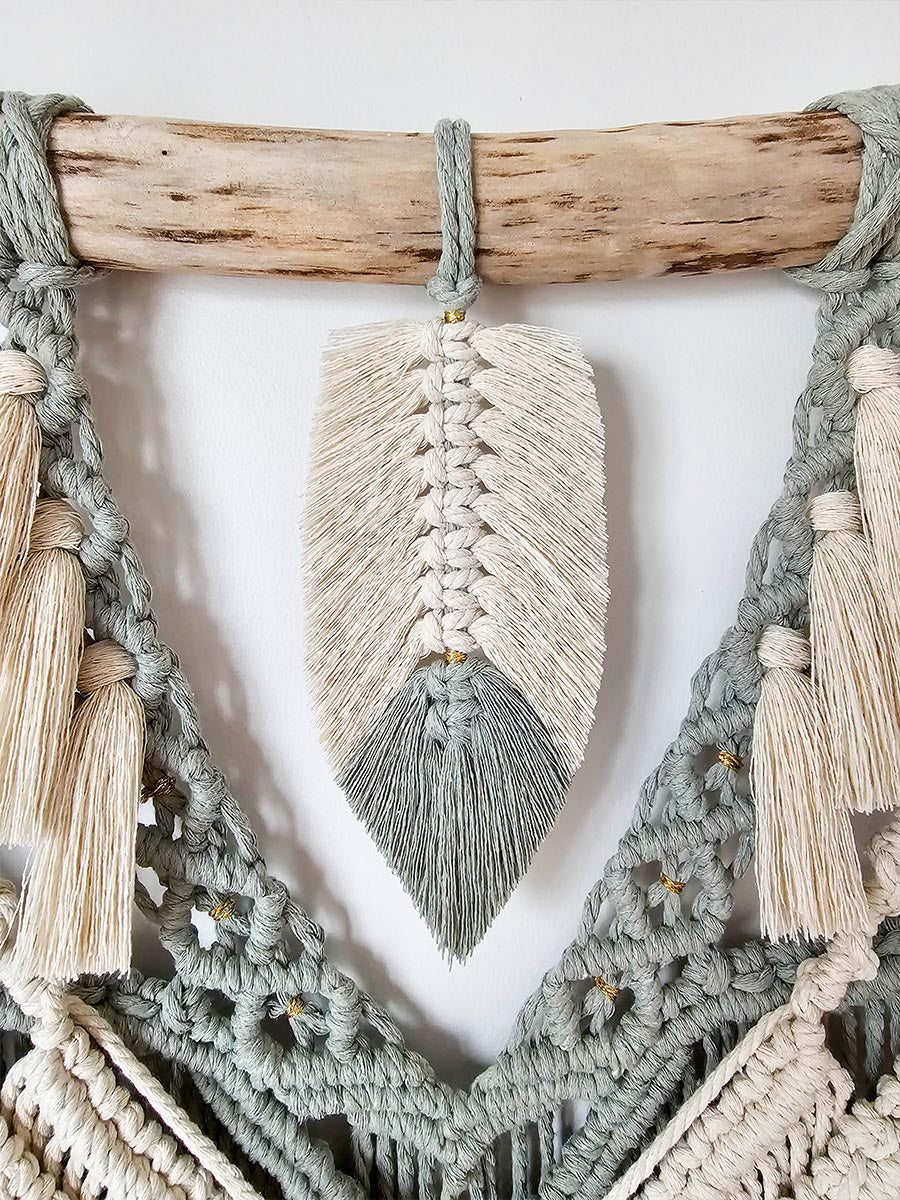 Macramé mural Amaïa