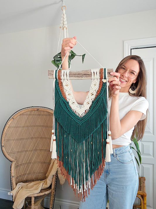 Macramé mural Oliana