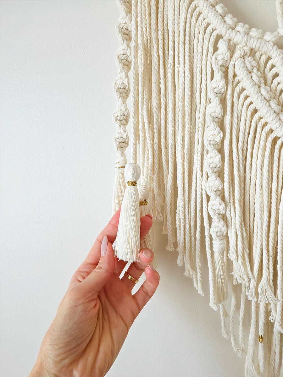 Macramé mural Solaya