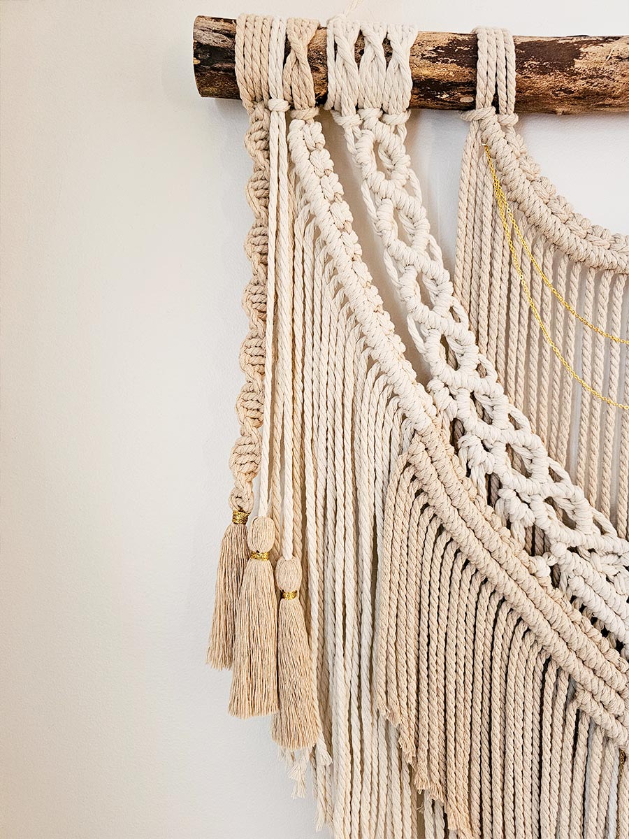 Macramé mural Thalie