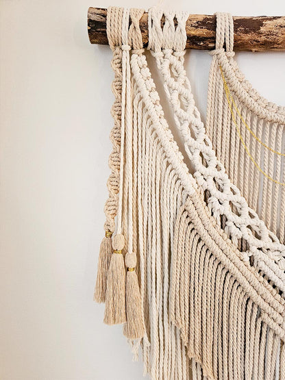 Macramé mural Thalie