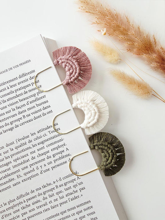 Marque-pages en macramé