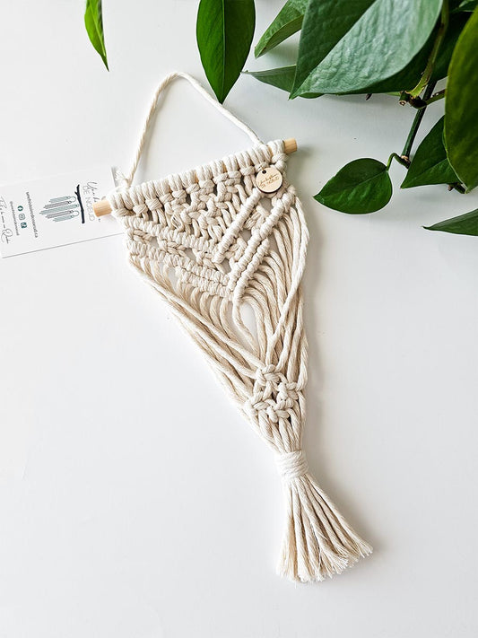 JARDINIÈRE CLARA / mini jardinière murale en macramé