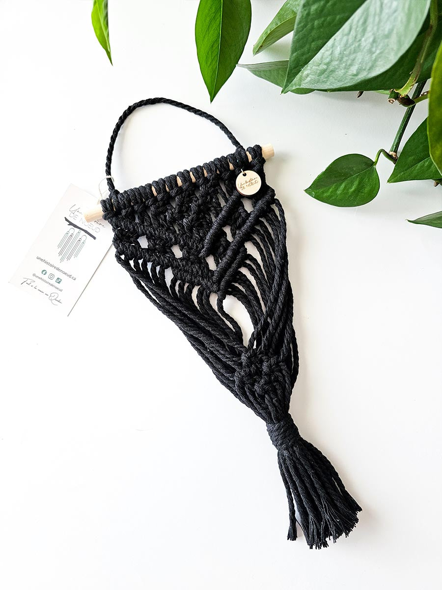 JARDINIÈRE CLARA / mini jardinière murale en macramé