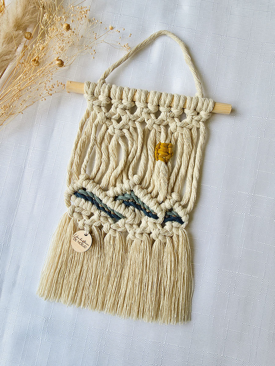Mini macramé mural - Soir D'été