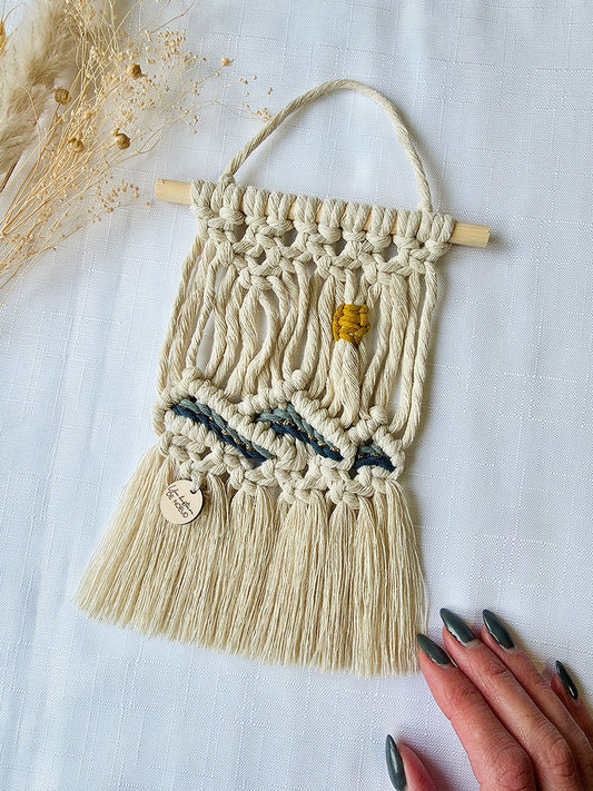 Mini macramé mural - Soir D'été