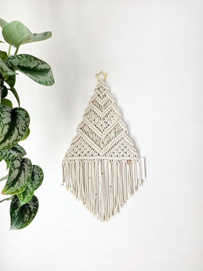 Sapin Stella, sapin de Noël en macramé