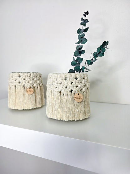 Mya Vase - Bohemian Macrame, natural color