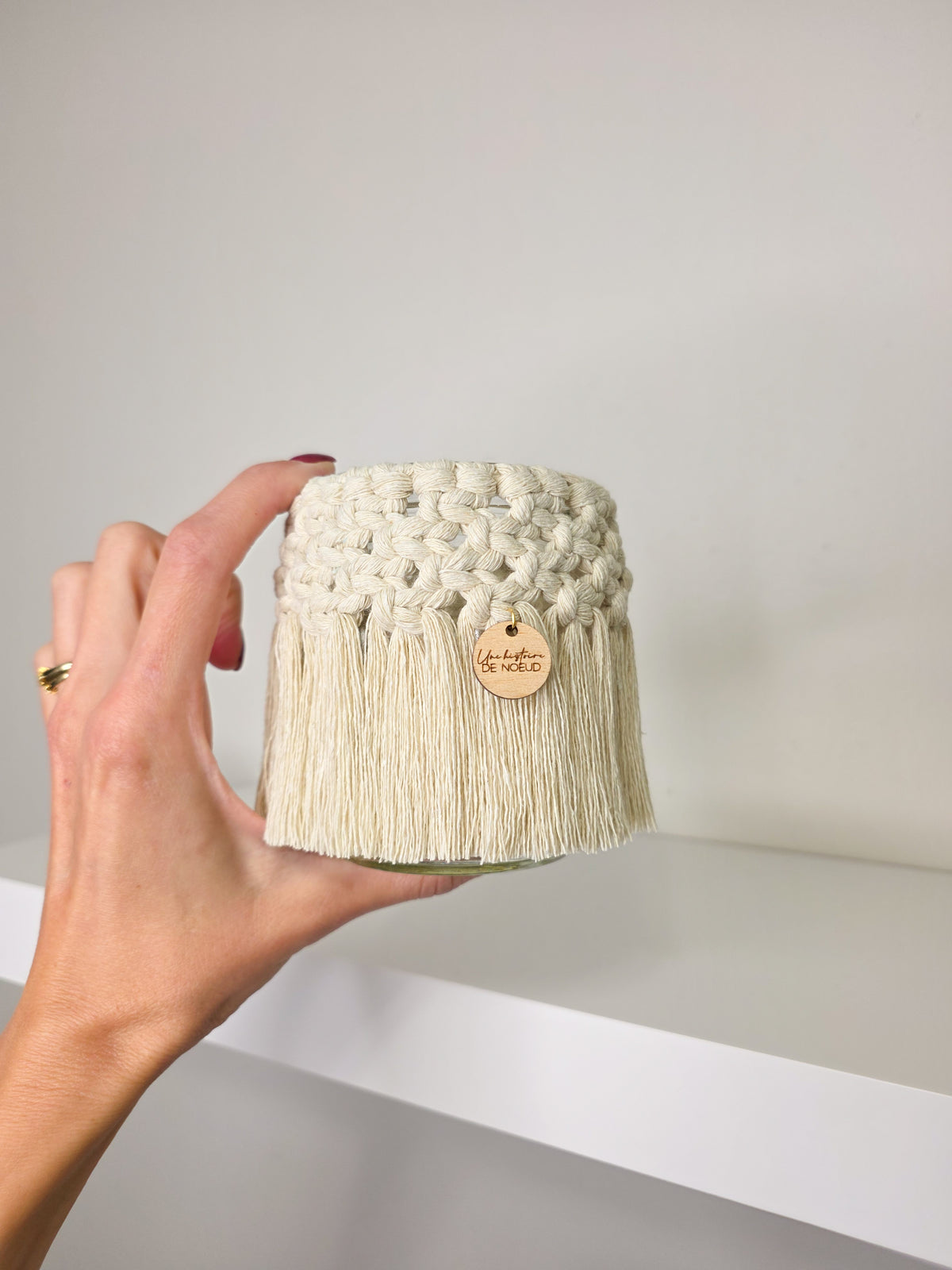 Mya Vase - Bohemian Macrame, natural color
