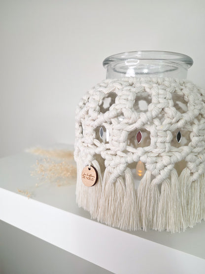 Mya Vase - Bohemian Macrame, natural color