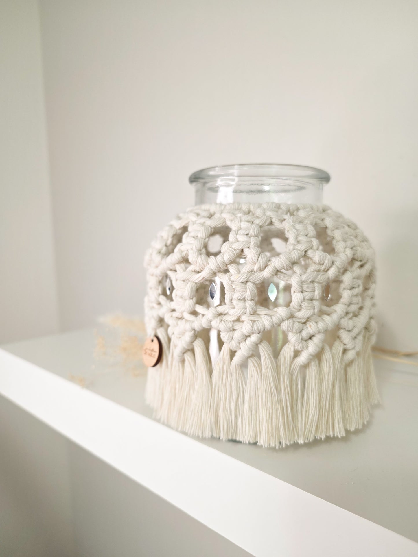 Mya Vase - Bohemian Macrame, natural color
